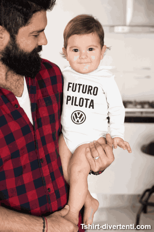 Body neonato Futuro pilota con marca a scelta