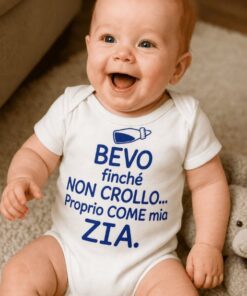Body per neonati divertente bevo finché non crollo