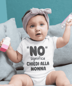 Body per neonati divertente chiedi alla nonna