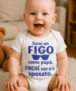 Body per neonati divertente figo come papà