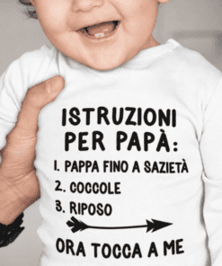 Body per neonati divertente istruzioni per papà