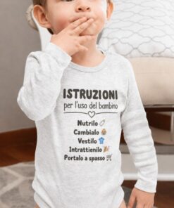Body per neonati divertente istruzioni uso bambino