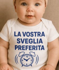 Body per neonati divertente la vostra sveglia preferita