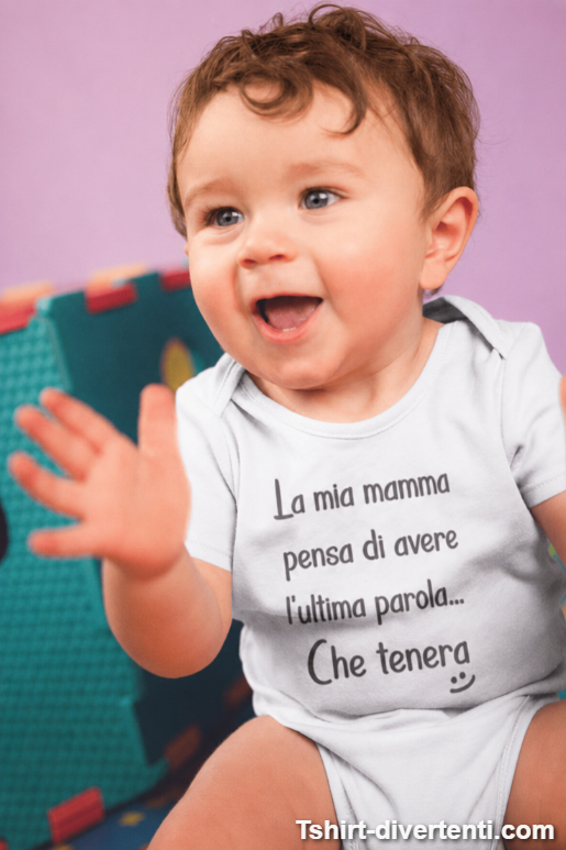 Body per neonati divertente mamma ultima parola