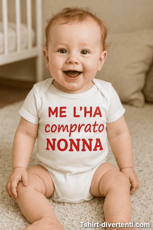 Body per neonati divertente me l'ha comprato nonna