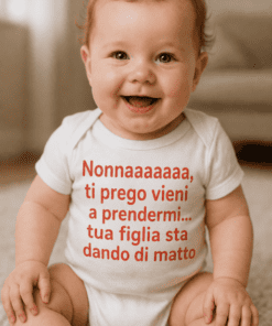 Body per neonati divertente nonna vieni a prendermi