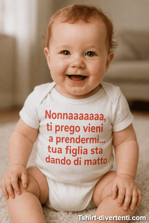 Body per neonati divertente nonna vieni a prendermi