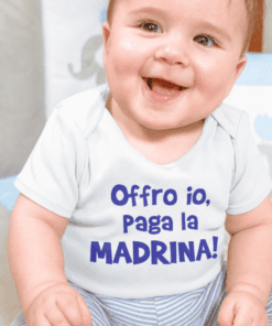 Body per neonati divertente offro io paga madrina
