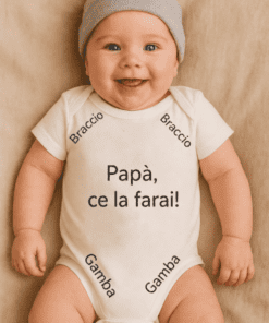 Body per neonati divertente Papà ce la farai