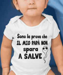 Body per neonati divertente papà non spara a salve