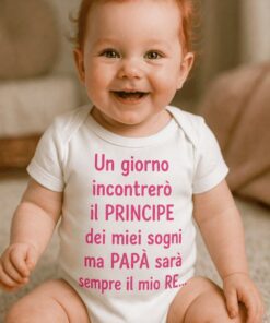 Body per neonati divertente principe dei sogni