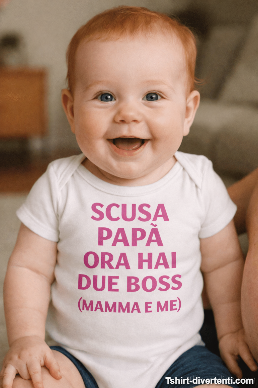 Body per neonati divertente scusa papà due boss