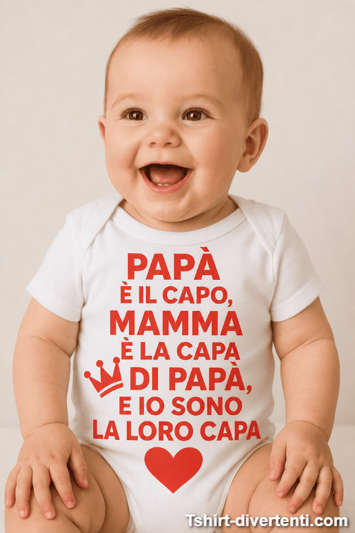 Body per neonati divertente sono la loro capa