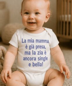 Body per neonati divertente zia single e bella