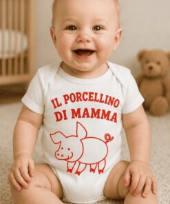 Body per neonati il porcellino di mamma