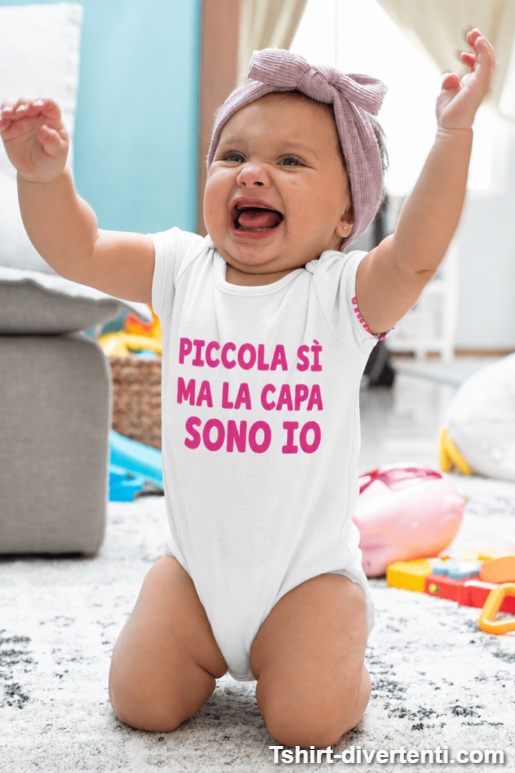 Body per neonati piccola ma capa