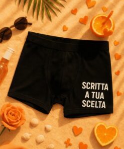 Boxer divertenti con scritta a scelta