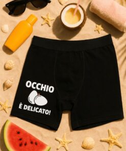 Boxer divertenti occhio è delicato