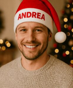 Cappello di Babbo Natale con nome a scelta