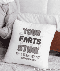 Cuscino divertente farts San Valentino