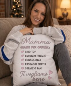 Cuscino divertente mamma grazie per tutto