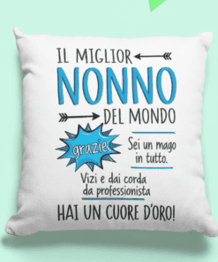 Cuscino divertente miglior nonno del mondo