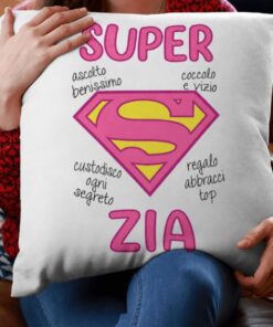 Cuscino divertente Super Zia