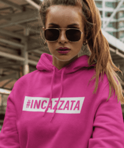 Felpa con cappuccio divertente per donna incazzata