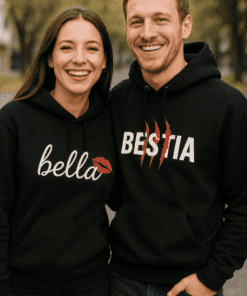 Felpe di coppia Bella e Bestia