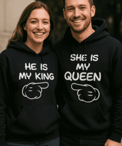 Felpe di coppia My king and queen
