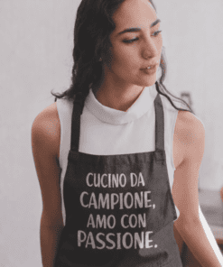 Grembiule divertente cucino da campione amo con passione