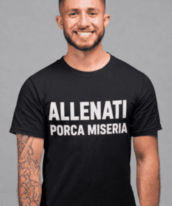 Maglietta divertente allenati porca miseria