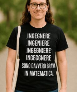 Maglietta divertente brava in matematica