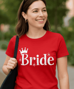Maglietta divertente Bride coroncina