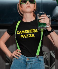 Maglietta divertente cameriera pazza