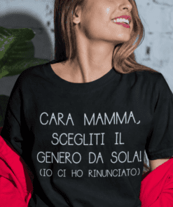 Maglietta divertente cara mamma sceglie il genero