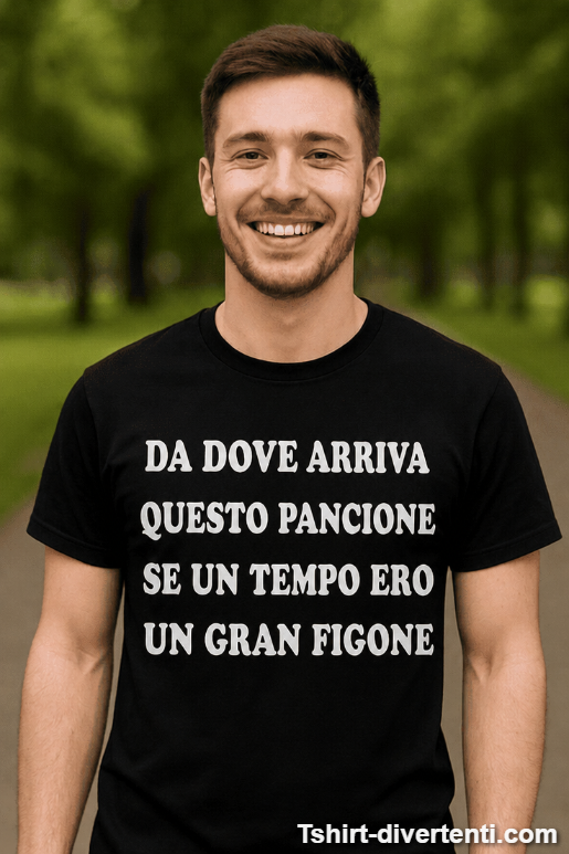Maglietta divertente da dove arriva questo pancione