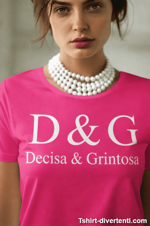 Maglietta divertente D&G decisa e grintosa