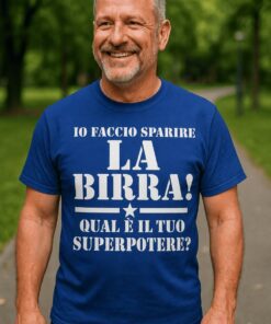Maglietta divertente faccio sparire la birra