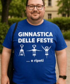 Maglietta divertente ginnastica delle feste