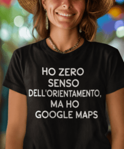 Maglietta divertente Google Maps orientamento