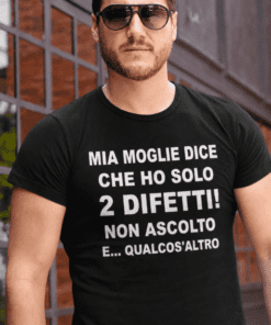 Maglietta divertente ho solo due difetti
