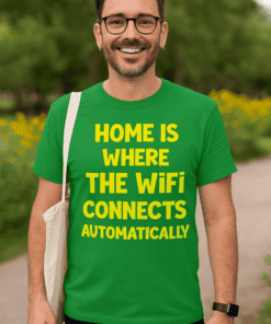 Maglietta divertente Home WiFi