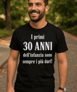 Maglietta divertente i primi 30 anni dell'infanzia