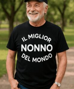 Maglietta divertente il miglior nonno del mondo