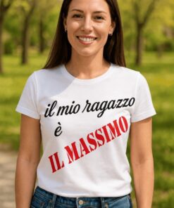 Maglietta divertente il mio ragazzo è il massimo