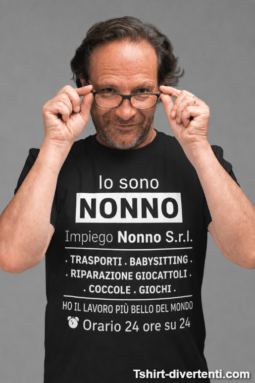 Maglietta divertente io sono nonno