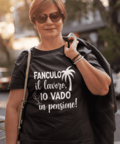 Maglietta divertente io vado in pensione
