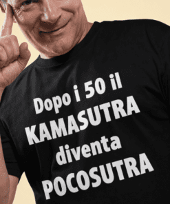 Maglietta divertente Kamasutra diventa Pocosutra