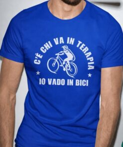 Maglietta divertente la bici è la mia terapia